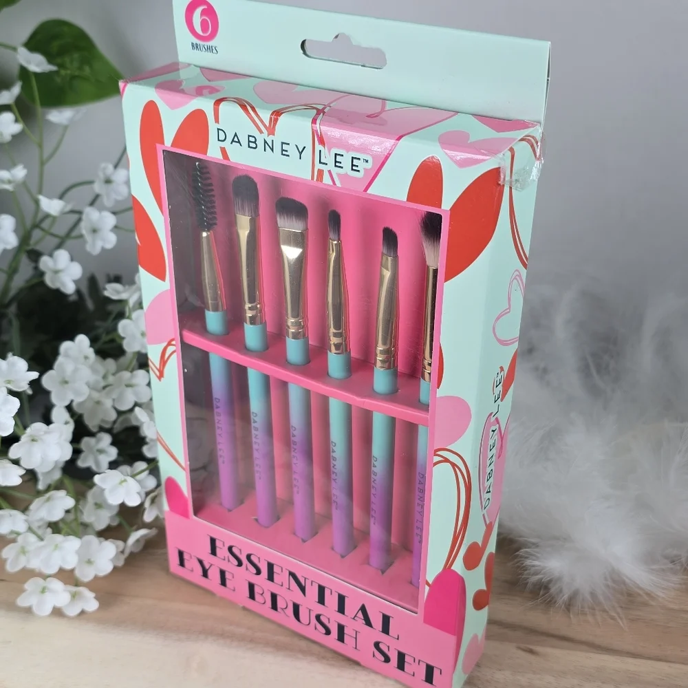 Dabney Lee Ombre Essential Makeup Eye Brush Set 6 Piece Fun Colorful New